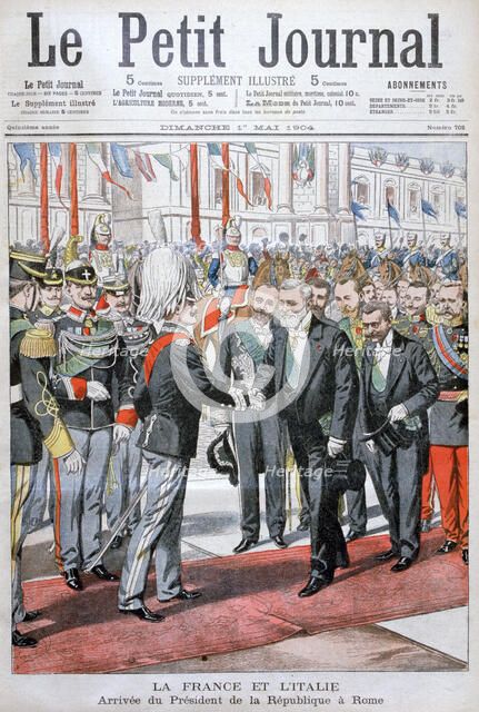 The President of the Republic of France in Rome, 1904. Artist: Unknown