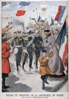 The President of the Republic of France visiting St Petersburg, Russia, 1902