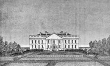 The president's house, north portico, USA, 1834 (1908)