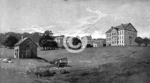The president's house, USA, 1800 (1908). Artist: Unknown
