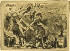 The Press, 1878. Creator: Félicien Rops