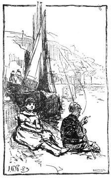 The Prettiest Little Damsel in the Port by J. R, Reid.:...Institute of Painters in Oil Colours, 1883 Creator: Dawson