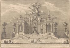 The Prima Macchina for the Chinea of 1754: The Palace of Venus in Cyprus, 1754. Creator: Giuseppe Vasi