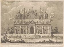The Prima Macchina for the Chinea of 1765: The Garden of the Hesperides, 1765. Creator: Giuseppe Vasi