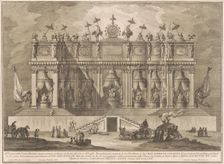 The Prima Macchina for the Chinea of 1772: A Building Dedicated to Chinese Philosophy, 1772. Creator: Giuseppe Vasi