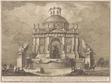 The Prima Macchina for the Chinea of 1773: The Temple of Peace, 1773. Creator: Giuseppe Vasi