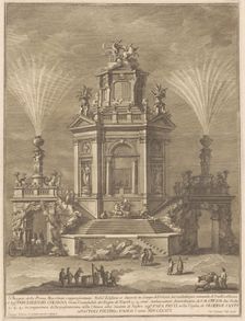 The Prima Macchina for the Chinea of 1776: A Pleasure Palace, 1776. Creator: Giuseppe Vasi