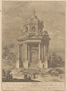 The Prima Macchina for the Chinea of 1782: The Temple of Janus..., 1782. Creator: Francesco Barbazza