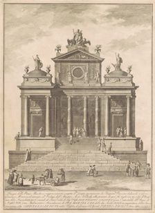 The Prima Macchina for the Chinea of 1785. Creator: Francesco Barbazza
