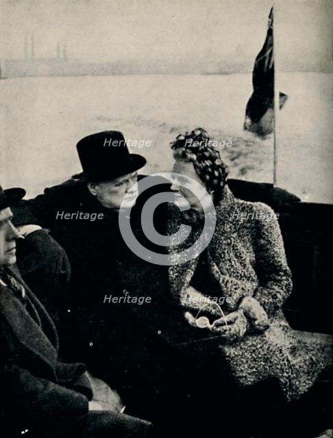'The Prime Minister Visits London's Docks', c1940, (1945). Creator: Unknown.