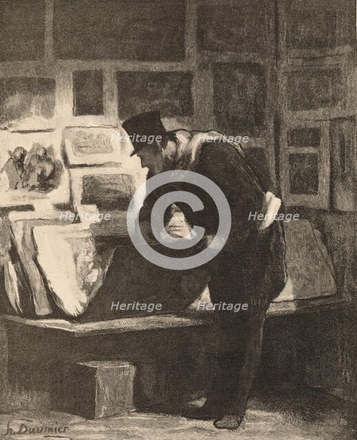 The Print Collector, 19th century. Creator: Alfred Prunaire.