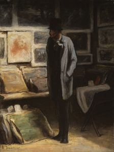 The Print Collector, c. 1857/63. Creator: Honore Daumier