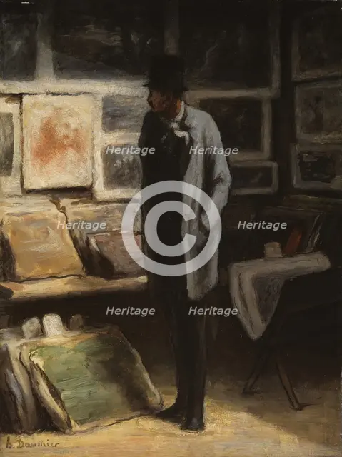 The Print Collector, c. 1857/63. Creator: Honore Daumier.