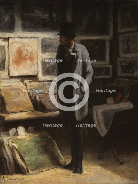 The Print Collector, c. 1857/63. Creator: Honore Daumier.