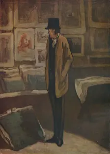 The Print-Lover 1857-1860, (1937). Creator: Honore Daumier