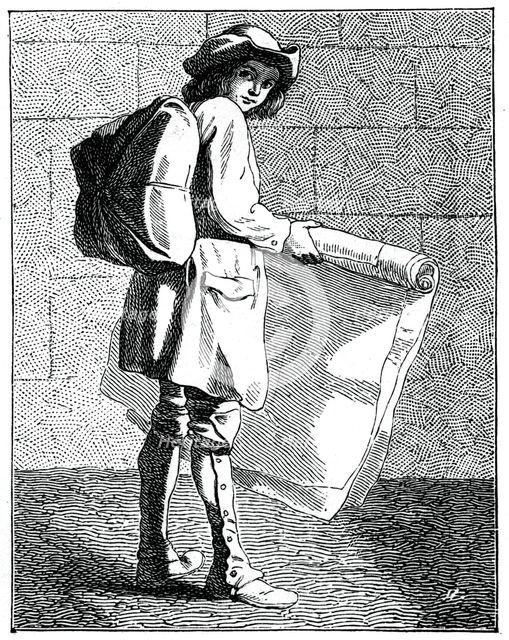 The Print Seller, 1737-1742.Artist: Bouchardon