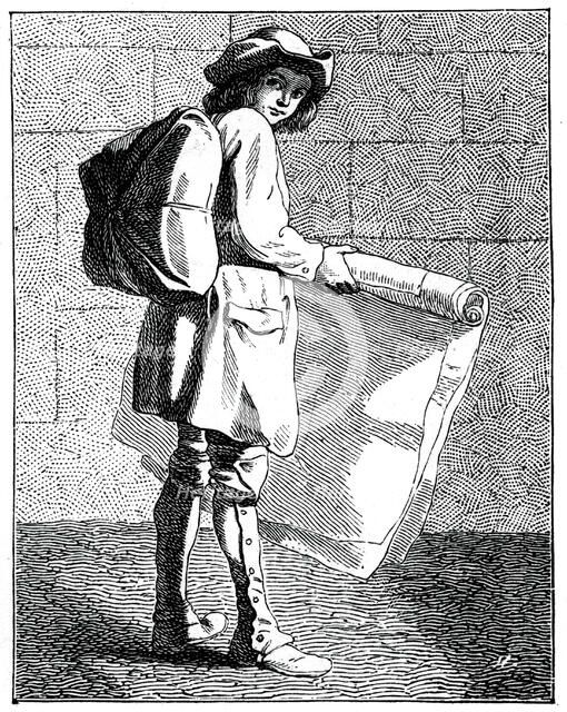 The Print Seller, 1737-1742.Artist: Bouchardon