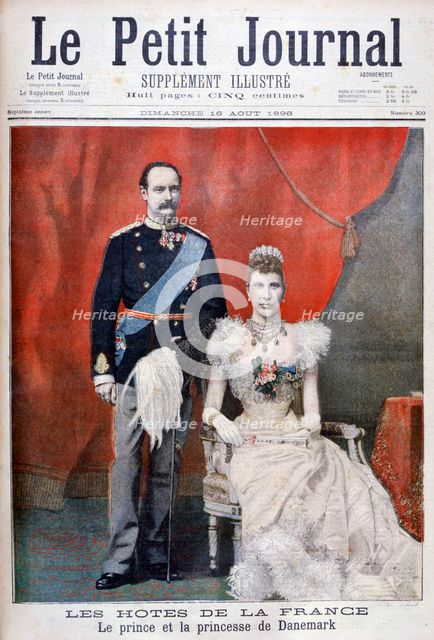 The prince and princess of Denmark, 1896. Artist: Unknown