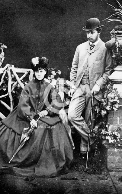 The Prince and Princess of Wales, 19th century (1910). Artist: Unknown