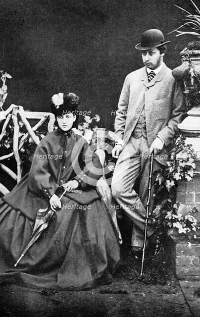 The Prince and Princess of Wales, 19th century (1910). Artist: Unknown
