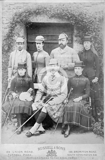 The Prince and Princess of Wales and their five children, 1884. Creator: Unknown.