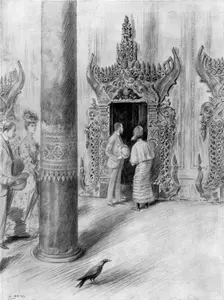 The Prince and Princess of Wales in King Theebaw's palace, Mandalay, Burma, 1906. Artist: Samuel Begg