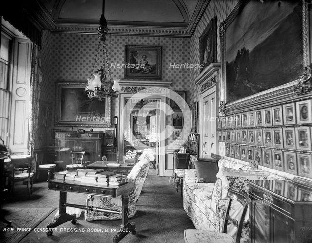 The Prince Consort's dressing room, Buckingham Palace, London, c1870-c1900. Artist: York & Son