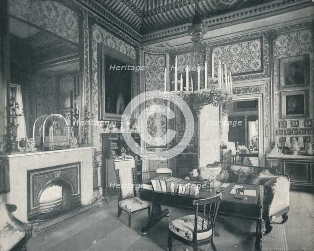 'The Prince Consort's Writing Room at Buckingham Palace', c1899, (1901). Artist: HN King.
