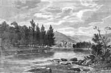 The Prince Consort's Cairn, from the north side of the Dee, near Abergeldie, 1864. Creator: Unknown