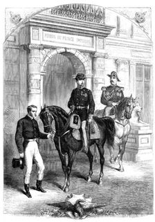The Prince Imperial and his governor, 1870. Creator: Unknown