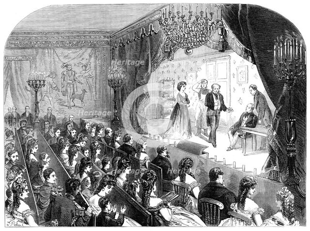 The Prince Imperial's private theatricals, 1870. Creator: Unknown.