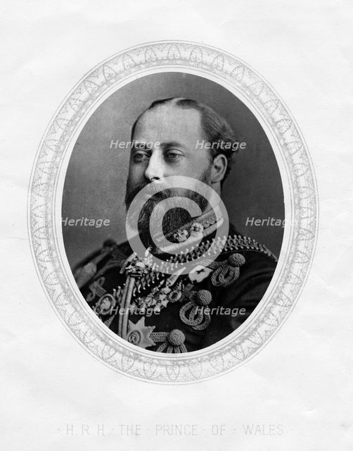 The Prince of Wales, 1877. Artist: Unknown