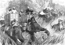 The Prince of Wales Tiger-Shooting with Sir Jung Bahadoor: the Critical Moment...1876. Creator: Unknown