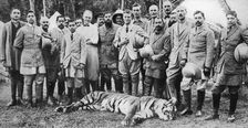 The Prince of Wales tiger shooting in Nepal, the Indian Tour, 1921