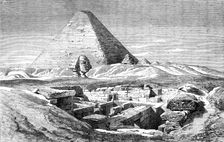 The Prince of Wales Visit to Egypt: the Sphinx at Djizeh and the recent excavations around..., 1862 Creator: Unknown