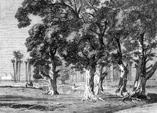 The Prince of Wales Visit to Egypt: Djizeh - from a drawing by Frank Dillon, 1862. Creator: Unknown