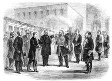 The Prince of Wales Visit to Egypt: Reception of His Royal Highness by Said Pacha..., 1862. Creator: Unknown