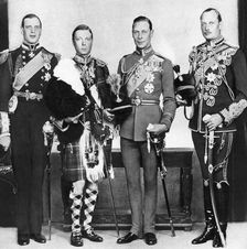 The Prince of Wales with his brothers, c1930s