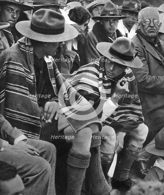 The Prince of Wales with the Welsh scouts, 1926. Artist: Unknown