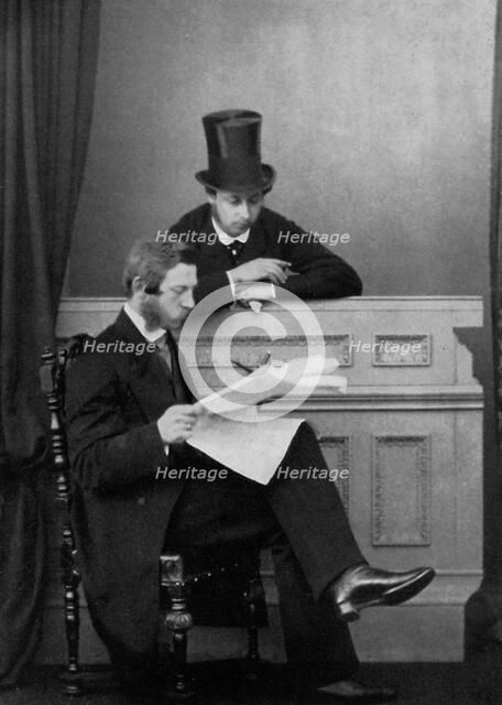 The Prince of Wales and Crown Prince Frederick William of Prussia, Windsor, 1863 (1964). Artist: Unknown