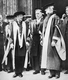 The Prince of Wales and Admiral William Sims, Cambridge, 1921