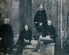 The Prince of Wales and his tutors at Oxford University, c1860 (1910). Creator: Unknown