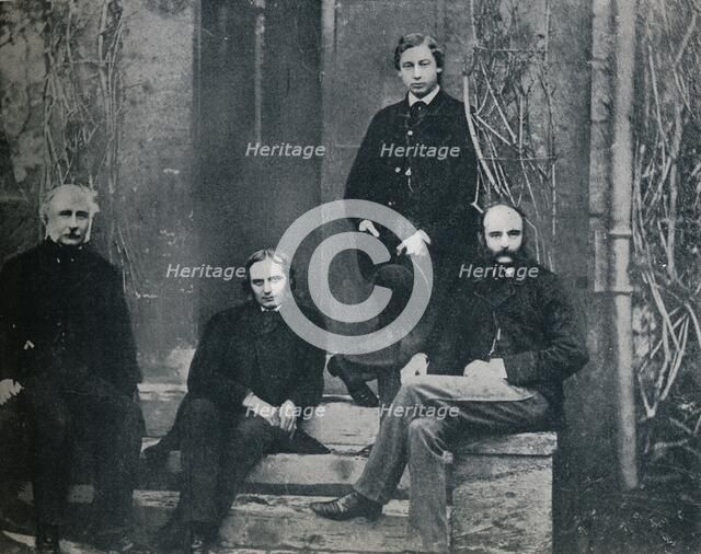 The Prince of Wales and his tutors at Oxford University, c1860 (1910). Creator: Unknown.
