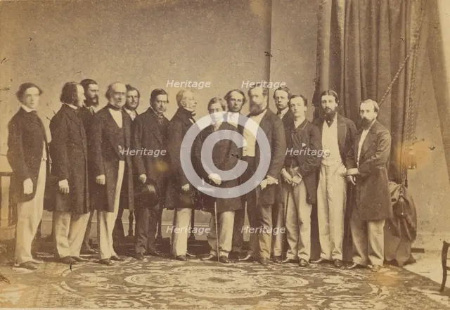 The Prince of Wales and Suite in America, 1860.  Creator: Mathew Brady.