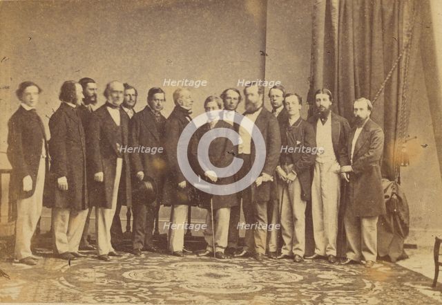 The Prince of Wales and Suite in America, 1860.  Creator: Mathew Brady.