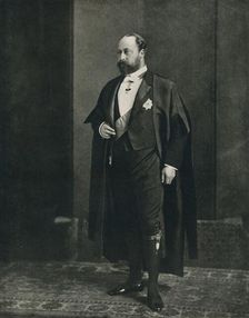 The Prince of Wales as a bencher of the Middle Temple, 1884 (1910). Creator: W&D Downey