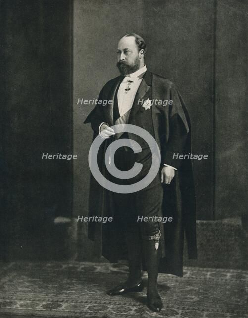 The Prince of Wales as a bencher of the Middle Temple, 1884 (1910). Creator: W&D Downey.