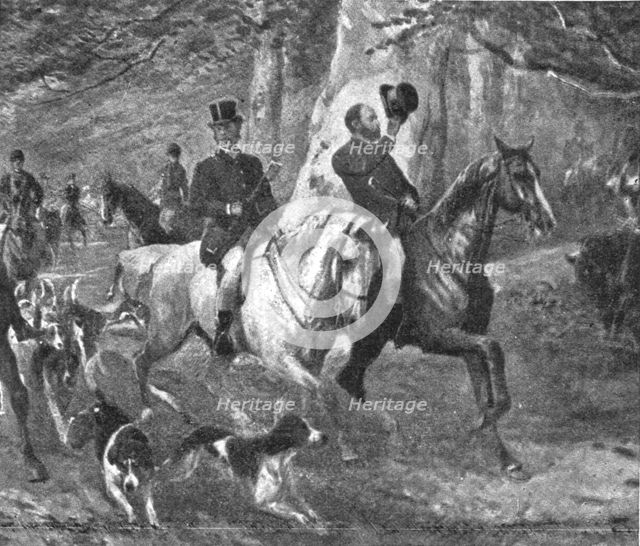 'The Prince of Wales as a Hunting-man', late 19th century, (1901).  Creator: Unknown.