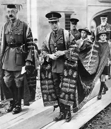 The Prince of Wales as chancellor of the University of Wales, Bangor, 1923