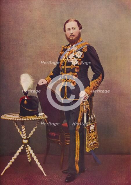The Prince of Wales as Colonel of the 10th Hussars, c1865 (1910). Creator: Unknown.